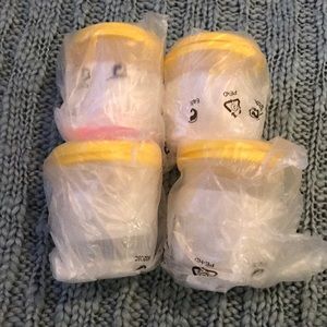 Lot of 4 Tupperware sets of two 4oz snack cups